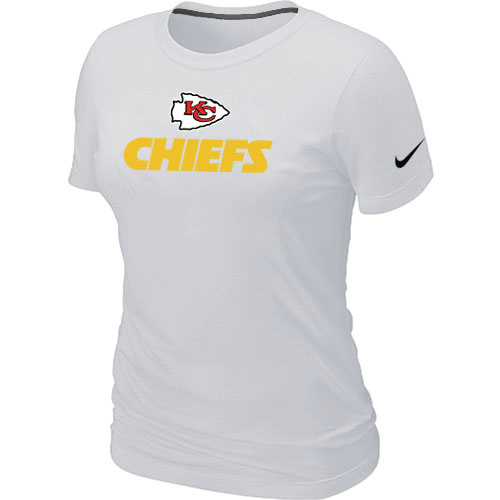 Nike Kansas City Chiefs Authentic Logo Women's T-Shirt White