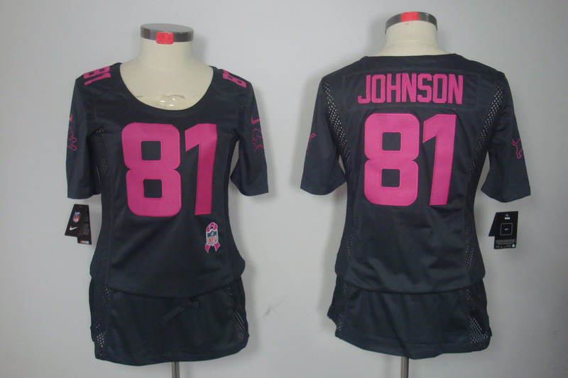 Nike Lions 81 Johnson Grey Women Elite Skirts