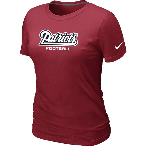 Nike New England Patriots Sideline Legend Authentic Font Women's T-Shirt Red