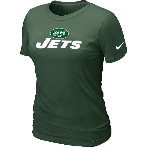 Nike New York Jets Authentic Logo Women's T-Shirt - Team Green