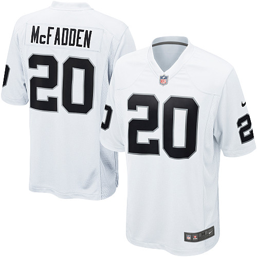 Nike Oakland Raiders 20 McFadden white Game Jerseys