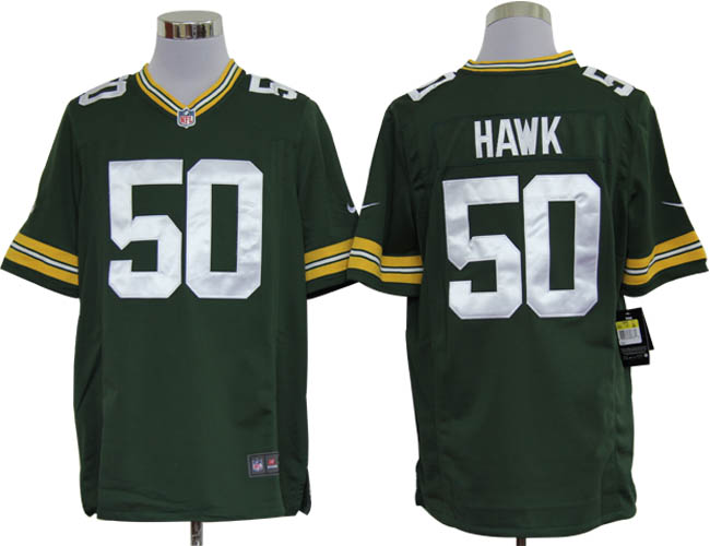 Nike Packers 50 Hawk green Game Jerseys