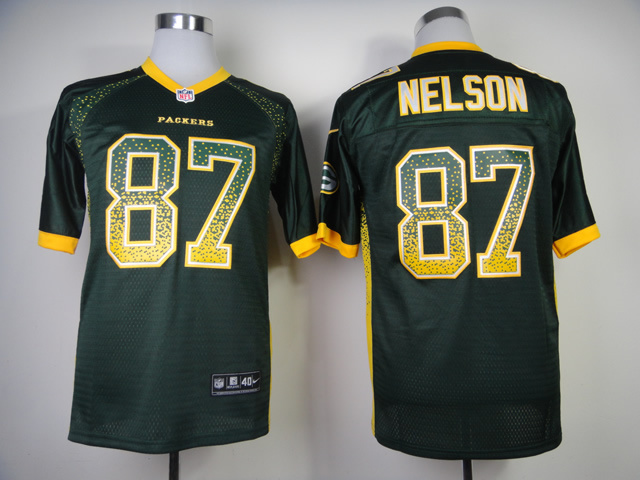 Nike Packers 87 Nelson Green Elite Drift Jersey