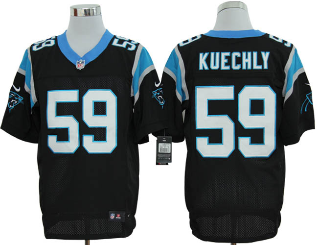 Nike Panthers 59 Luke Kuechly Black Elite Jersey