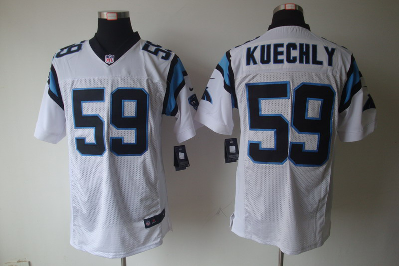 Nike Panthers 59 Luke Kuechly White Elite Jersey