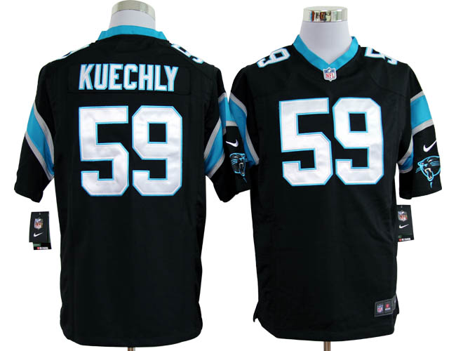 Nike Panthers 59 Kuechly black Game Jerseys