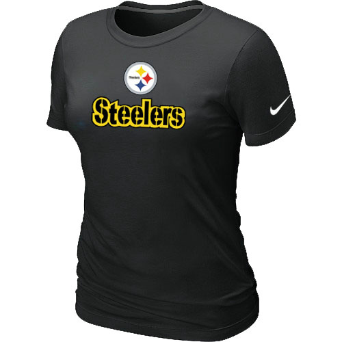 Nike Pittsburgh Steelers Authentic Logo Women's T-Shirt Black
