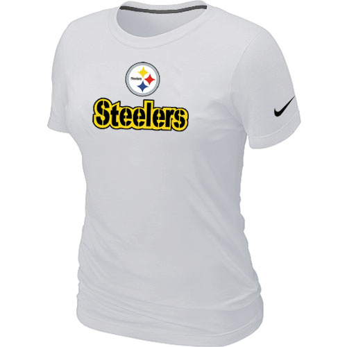 Nike Pittsburgh Steelers Authentic Logo Women's T-Shirt White