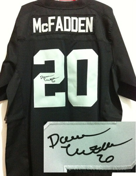 Nike Raiders 20 McFadden Black Signature Edition Jerseys