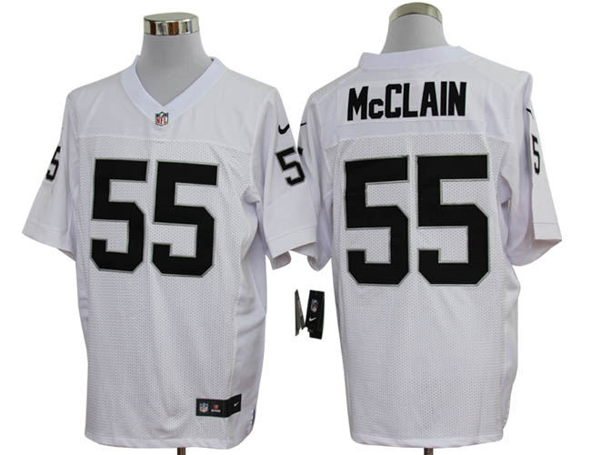 Nike Raiders 55 McClain white elite jerseys