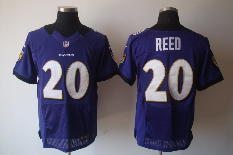 Nike Ravens 20 Reed Purple Elite Jersey