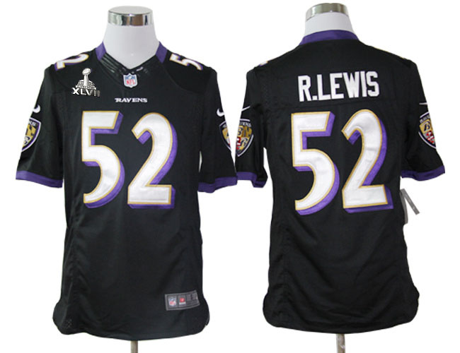 Nike Ravens 52 R.Lewis black limited 2013 Super Bowl XLVII Jersey