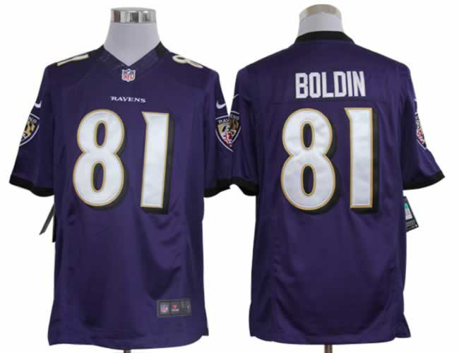Nike Ravens 81 Boldin Purple Limited Jerseys