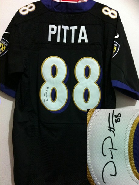 Nike Ravens 88 Pitta Black Signature Edition Jerseys