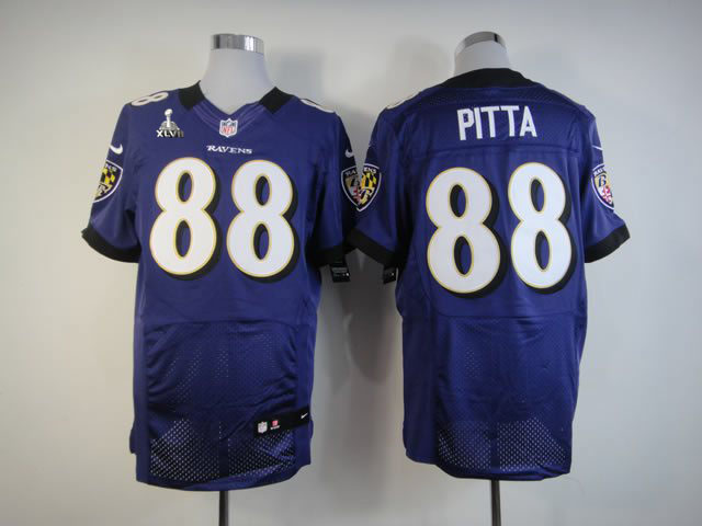 Nike Ravens 88 Pitta Purple Elite 2013 Super Bowl XLVII Jersey