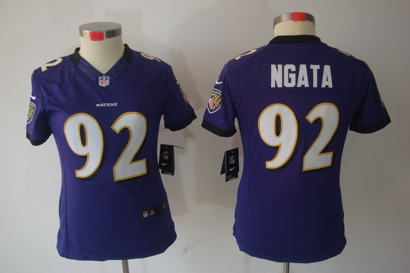 Nike Ravens 92 Ngata Purple Women Limited Jerseys