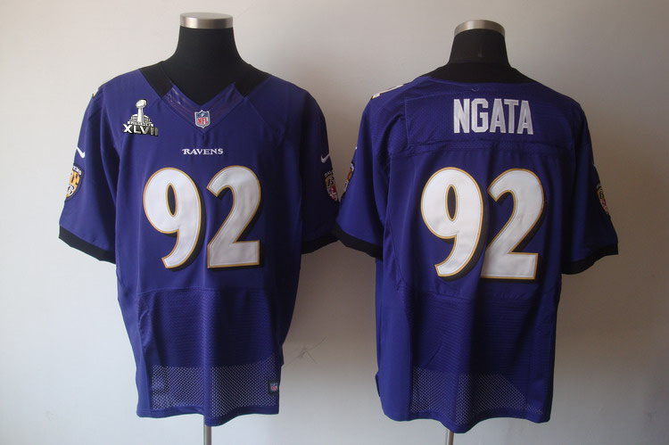 Nike Ravens 92 Ngata purple Elite 2013 Super Bowl XLVII Jersey