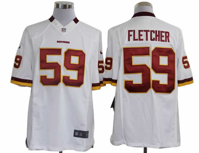 Nike Redskins 59 Fletcher White Limited Jerseys