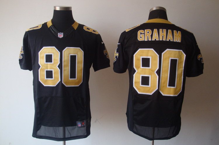 Nike Saints 80 Graham black elite jerseys