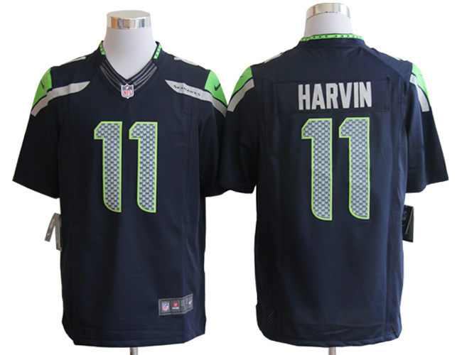 Nike Seahawks 11 Harvin Blue Limited Jerseys