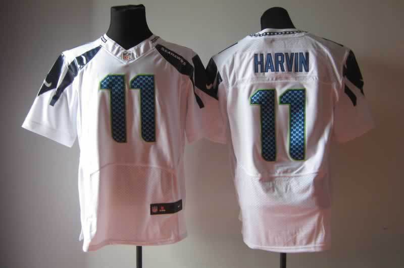 Nike Seahawks 11 Harvin White Elite Jerseys