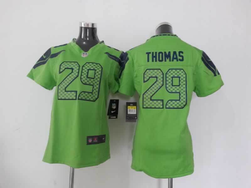 Nike Seahawks 29 Thomas Green Women Game Jerseys
