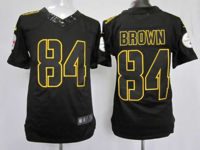 Nike Steelers 84 Brown Black Impact Limited Jersey