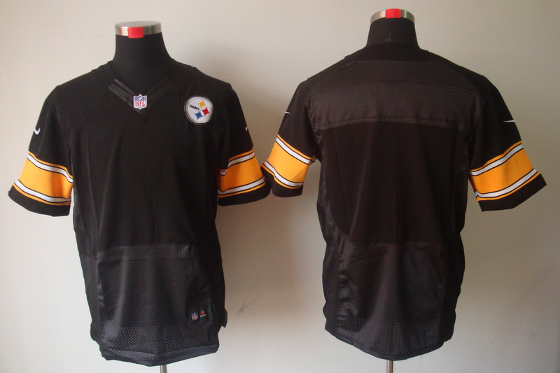 Nike Steelers Blank Black Elite Jerseys
