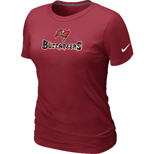 Nike Tampa Bay Buccaneers Authentic Logo Women's T-Shirt - Red