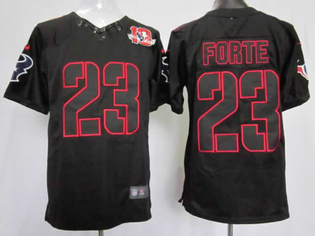 Nike Texans 23 Foster Black Impact Limited 10th Jerseys