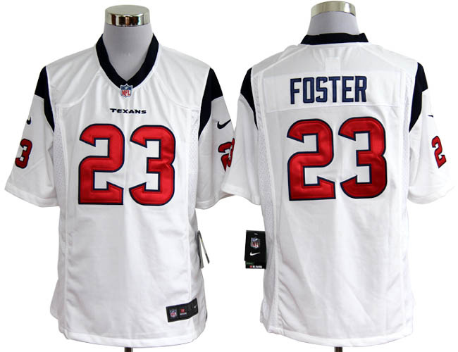 Nike Texans 23 Foster white Game Jerseys