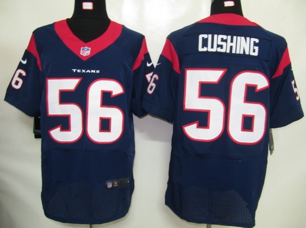 Nike Texans 56 Brian Cushing Blue Elite Jersey