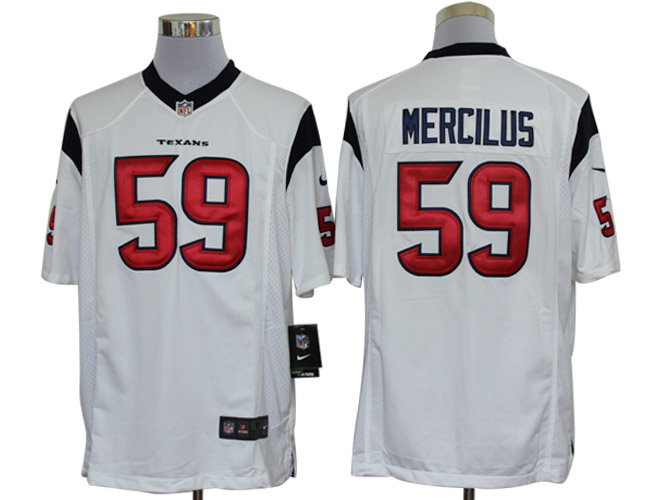 Nike Texans 59 Mercilus White Limited Jerseys