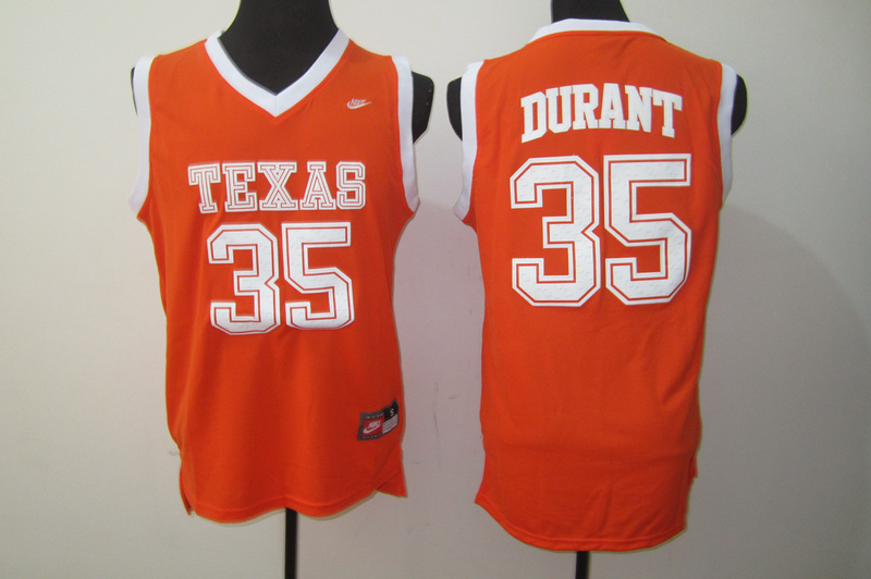 Nike Texas Longhorns 35 Durant Orange College Jerseys