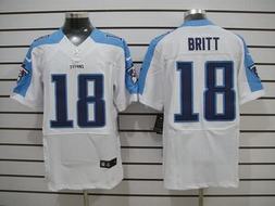 Nike Titans 18 Britt White Elite Jerseys