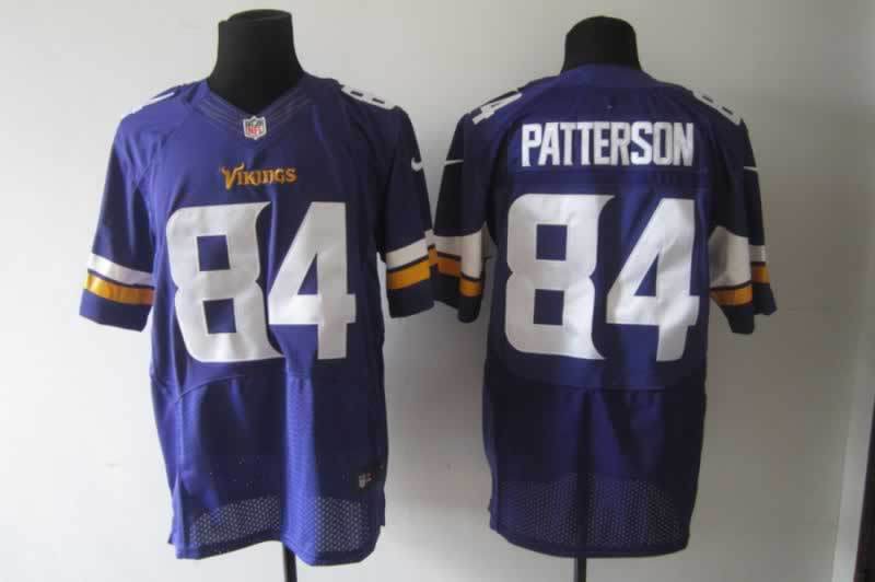 Nike Vikings 84 Patterson Purple New Elite Jerseys
