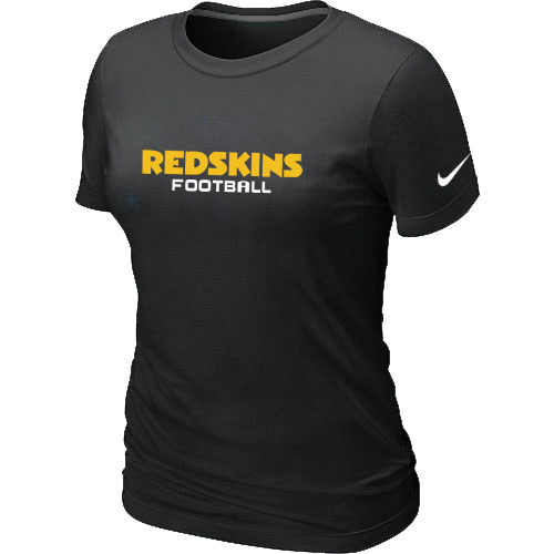 Nike Washington Redskins Sideline Legend Authentic Font Women's T-Shirt BLack