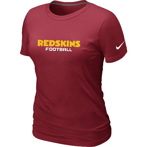 Nike Washington Redskins Sideline Legend Authentic Font Women's T-Shirt Red