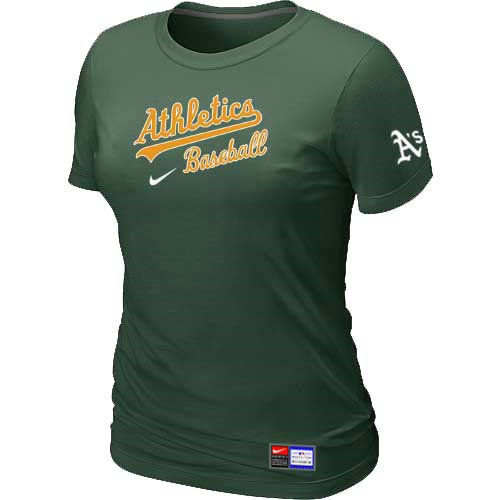 Oakland Athletics Nike Women's D.Green Short Sleeve Practice T-Shirt