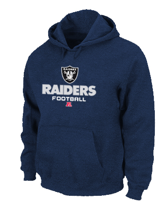 Oakland Raiders Critical Victory Pullover Hoodie D.Blue