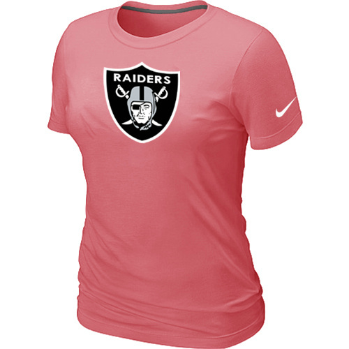 Oakland Raiders Pink Women's Logo T-Shirt