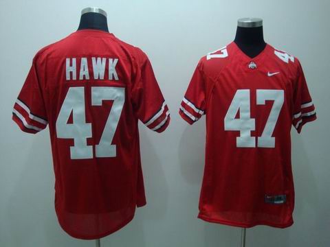 Ohio State 47 Hawk red Jerseys