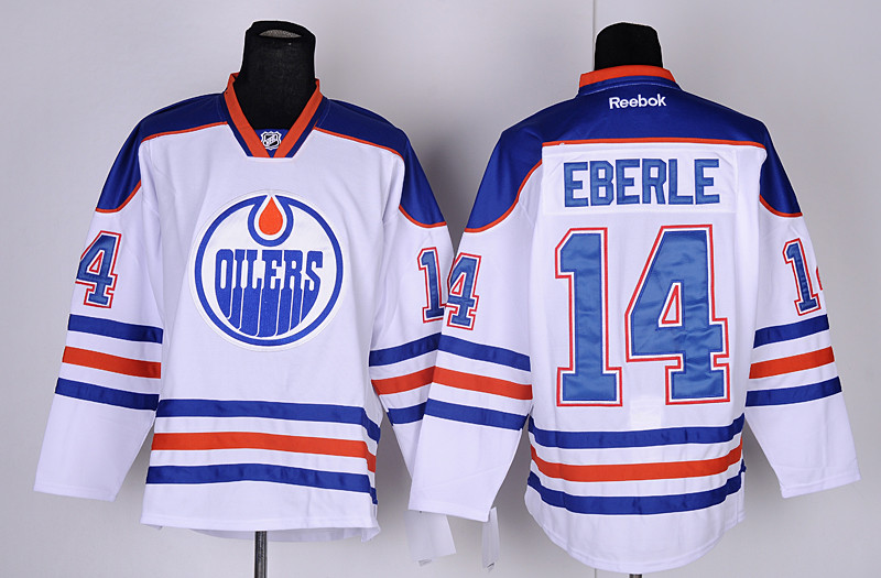 Oilers 14 Eberle White Jerseys