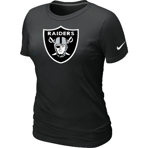 Okaland Raiders Black Women's Logo T-Shirt