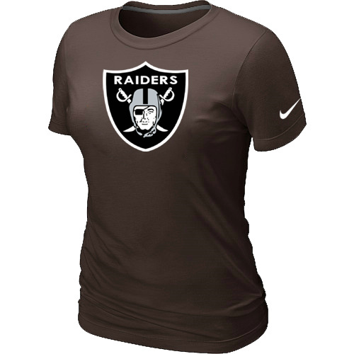 Okaland Raiders Brown Women's Logo T-Shirt