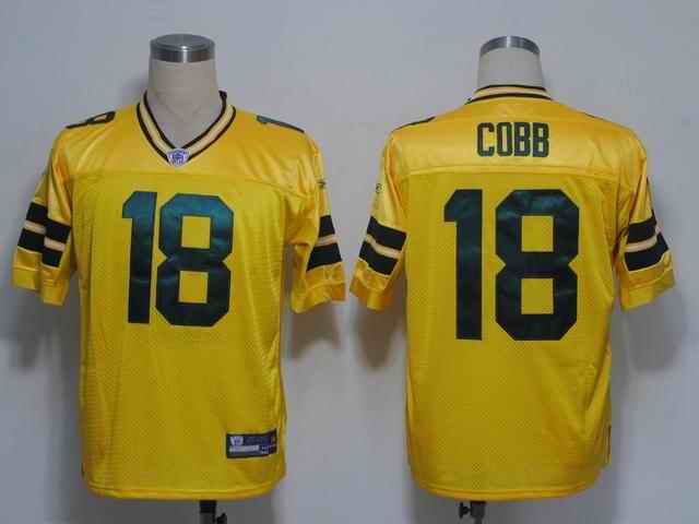 Packers 18 Cobb yellow Jerseys