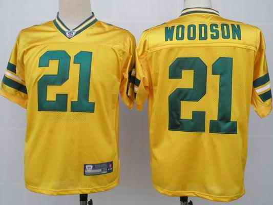 Packers 21 Charles Woodson Yellow Jerseys