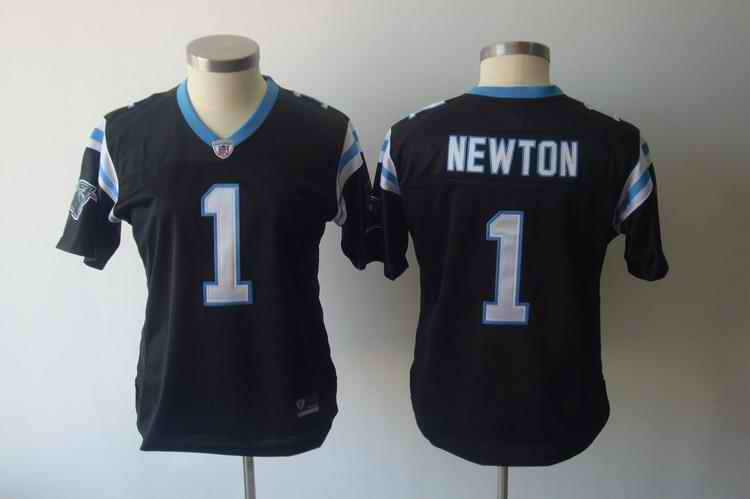 Panthers 1 Newton black team women Jerseys