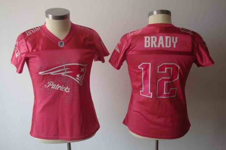 Patriots 12 Brady pink 2011 fem fan women Jerseys