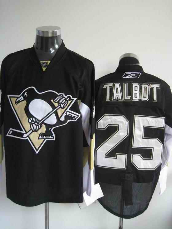 Penguins 25 Talbot black Jerseys